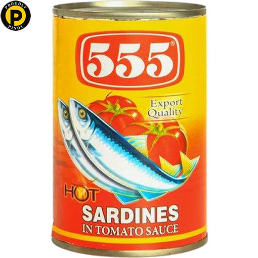 Picture of 555 Sardines in Tomato Sauce Hot 425g