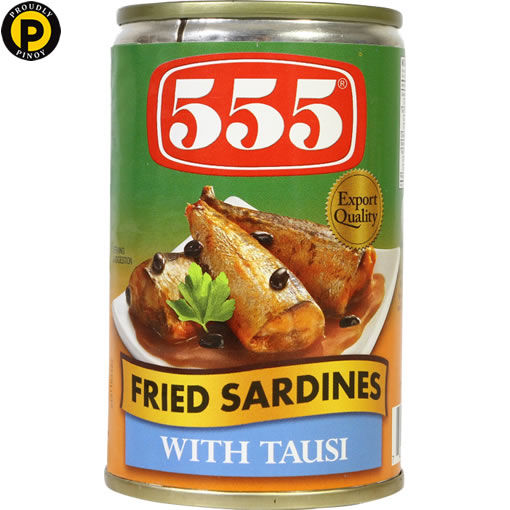 Picture of 555 Fried Sardines Tausi 155g