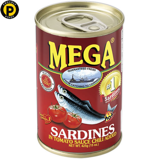 Picture of Mega Sardines Hot 425g