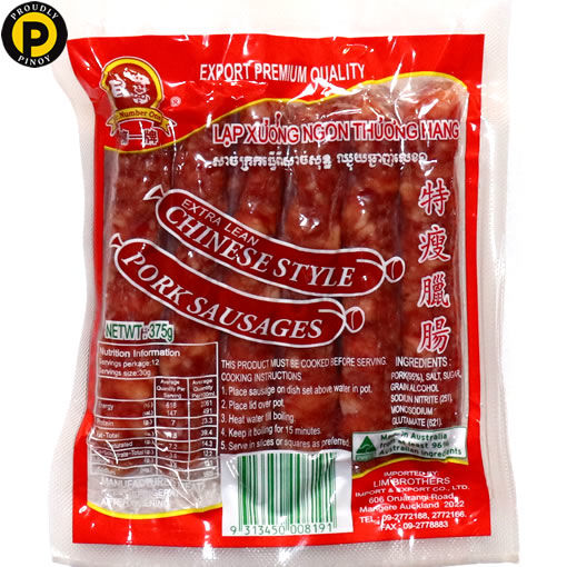 Picture of No.1 Chinese Pork Sausage 375g