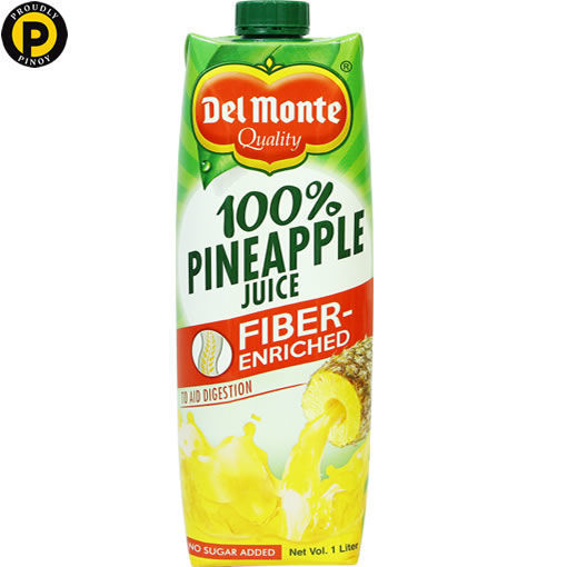 Picture of Del Monte Pineapple Juice Tetra (Fiber-Enriched) 1ltr