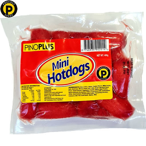Picture of Pino Plus Mini Hotdogs 400g